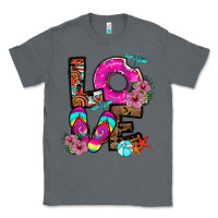 Charcoal Heather Love Summer Classic Tee - CowhideDigitalArt