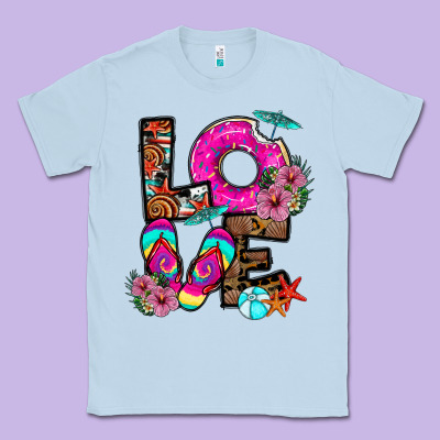 Love Summer Classic Tee Designed By Cowhidedigitalart