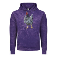 Cloud Purple Dominique Chicken Vintage Hoodie - LillyAllenDesigns