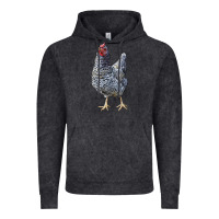 Vintage Black Dominique Chicken Vintage Hoodie - LillyAllenDesigns