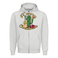 Dove Grey Cactus Christmas Zipper Hoodie - Bettercallsaul