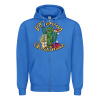 True Royal Cactus Christmas Zipper Hoodie - Bettercallsaul