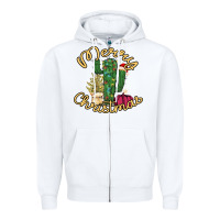 White Cactus Christmas Zipper Hoodie - Bettercallsaul