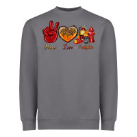 Storm peace love firefighter Heavyweight Sweatshirt - NancyCooperArtShop