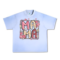 Grape Ice floral mama Urban Heavy Tee - MaliasSmallBusiness