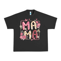 Pigment Black floral mama Urban Heavy Tee - MaliasSmallBusiness