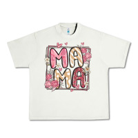 Pistachio floral mama Urban Heavy Tee - MaliasSmallBusiness