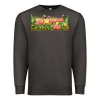Smoke flamingos with sunset Premium Sweatshirt - TumblerDesignByShophia