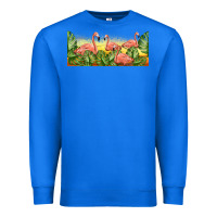 True Royal flamingos with sunset Premium Sweatshirt - TumblerDesignByShophia