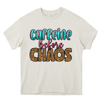 Cream caffeine before chaos Heavy Core Tee - HRA Design Shop