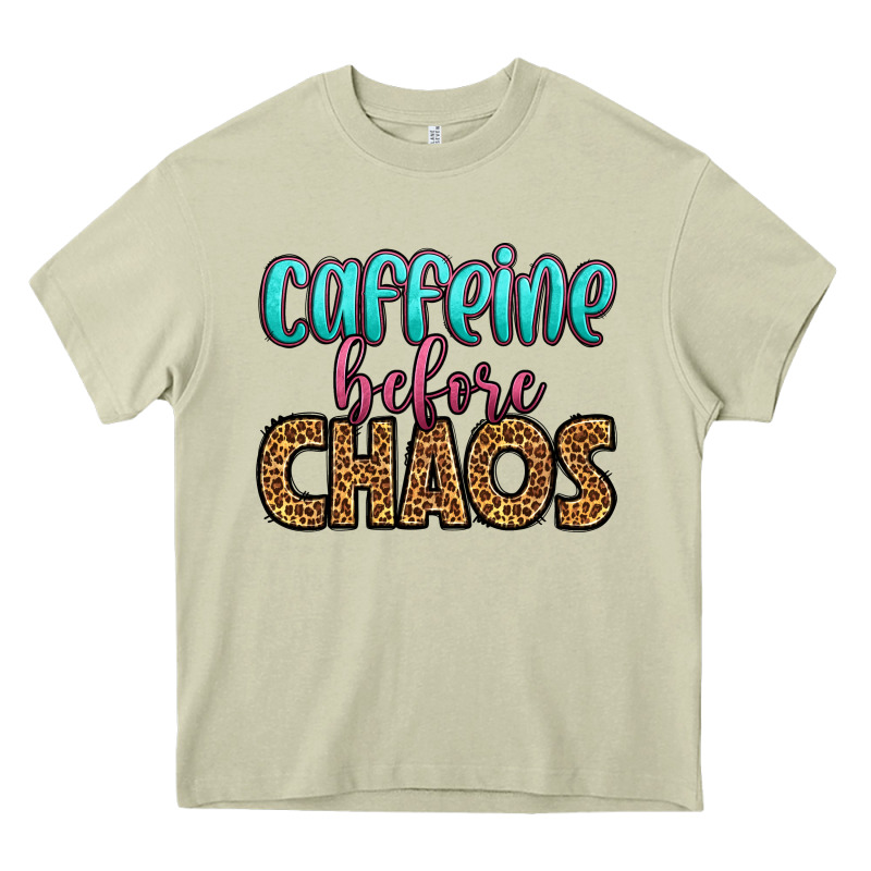 Caffeine Before Chaos Heavy Core Tee by HRA Design Shop | Teevron