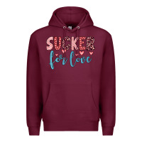 Burgundy sucker for love Premium Hoodie - JahusDesignShop