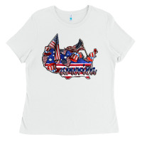 White america Ladies Tee - CowhideDigitalArt