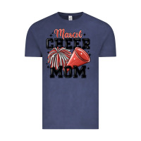 Vintage Denim mascot cheer mom Vintage Tee - MaliasSmallBusiness
