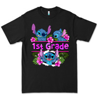Black preview flower stitch 1st grade Premium Tee - AdoDesignShop