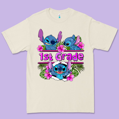 Preview Flower Stitch 1st Grade Premium Tee Designed By Adodesignshop
