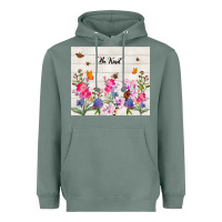 Sage be kind wildflower Heavyweight Hoodie - TumblerDesignByShophia