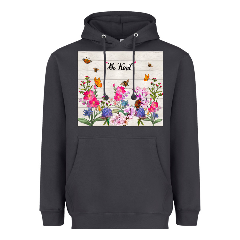 Be Kind Wildflower Heavyweight Hoodie by TumblerDesignByShophia | Teevron