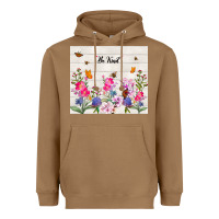 Toasted Coconut be kind wildflower Heavyweight Hoodie - TumblerDesignByShophia