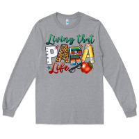 Heather Grey living that para life Long Sleeve Tee - NancyCooperArtShop