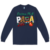Navy living that para life Long Sleeve Tee - NancyCooperArtShop