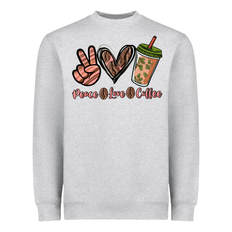 Peace Love Coffee Heavyweight Sweatshirt by NancyCooperArtShop | Teevron