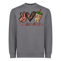 Storm peace love coffee Heavyweight Sweatshirt - NancyCooperArtShop