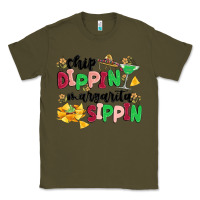 Army Green chip dippin' margarita sippin Classic Tee - MaliasSmallBusiness