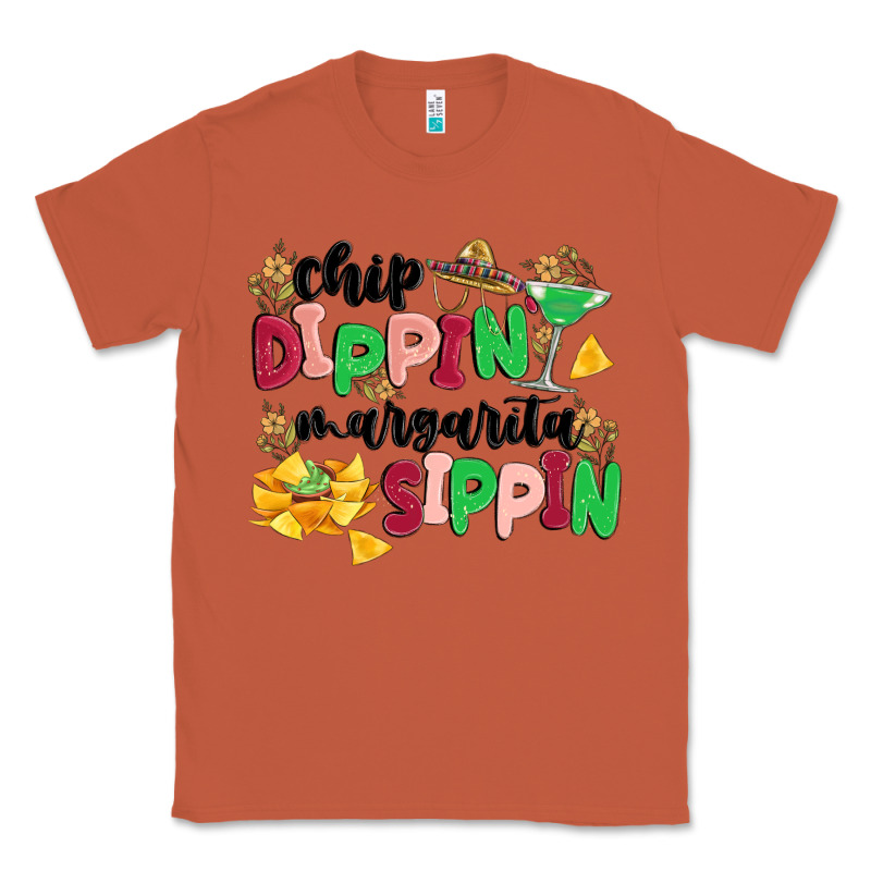 Chip Dippin' Margarita Sippin Classic Tee by MaliasSmallBusiness | Teevron