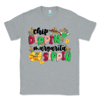 Heather Grey chip dippin' margarita sippin Classic Tee - MaliasSmallBusiness