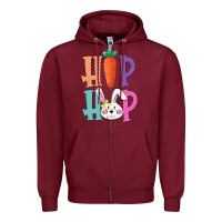Burgundy hip hop easter girls toddlers kids leopard bunny Zipper Hoodie - Bettercallsaul