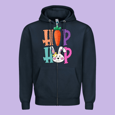 Hip Hop Easter Girls Toddlers Kids Leopard Bunny Zipper Hoodie Designed By Bettercallsaul