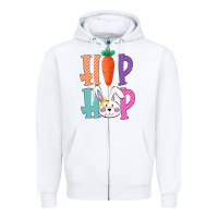 White hip hop easter girls toddlers kids leopard bunny Zipper Hoodie - Bettercallsaul
