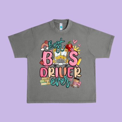 Best Bus Driver Ever Urban Heavy Tee Designed By Maliassmallbusiness