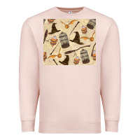 Pale Pink wizard items Premium Sweatshirt - TumblerDesignByShophia