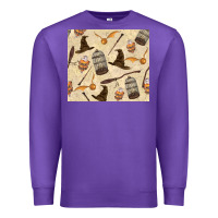 Purple wizard items Premium Sweatshirt - TumblerDesignByShophia