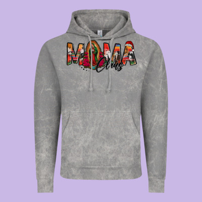 Mama Claus Lady Of Guadalupe Vintage Hoodie Designed By Jasminsmagicworld