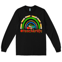 Black teacher life Long Sleeve Tee - NancyCooperArtShop