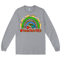 Heather Grey teacher life Long Sleeve Tee - NancyCooperArtShop