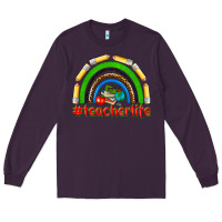 Plum teacher life Long Sleeve Tee - NancyCooperArtShop