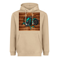 Mushroom woodgrain motorcycle Heavyweight Hoodie - TumblerDesignByShophia