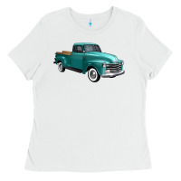 White western truck right 34 view Ladies Tee - FaDigitalArtStudio