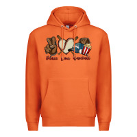 Carrot Peace love Baseball Premium Hoodie - HowdyJamesFarm