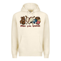 Tofu Peace love Baseball Premium Hoodie - HowdyJamesFarm
