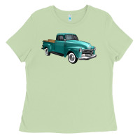 Matcha western truck right 34 view Ladies Tee - FaDigitalArtStudio