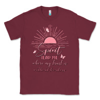 Burgundy spririt religious quote Classic Tee - MaliasSmallBusiness