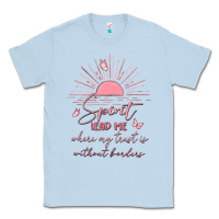Dusty Blue spririt religious quote Classic Tee - MaliasSmallBusiness