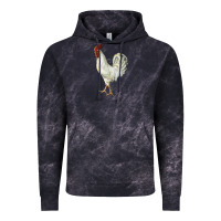 Cloud Black Leghorn Rooster Vintage Hoodie - LillyAllenDesigns