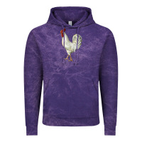 Cloud Purple Leghorn Rooster Vintage Hoodie - LillyAllenDesigns
