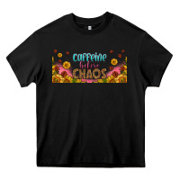 Black caffeine before chaos 16oz libbey cup Heavy Core Tee - HRA Design Shop